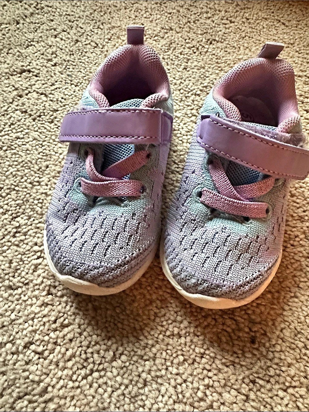 Baby Purple & Gray Sneakers size 5